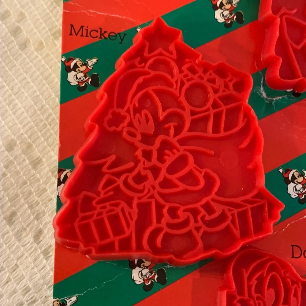Vintage Walt Disney Christmas Stocking Cookie Cutters Set of 6 X-Large